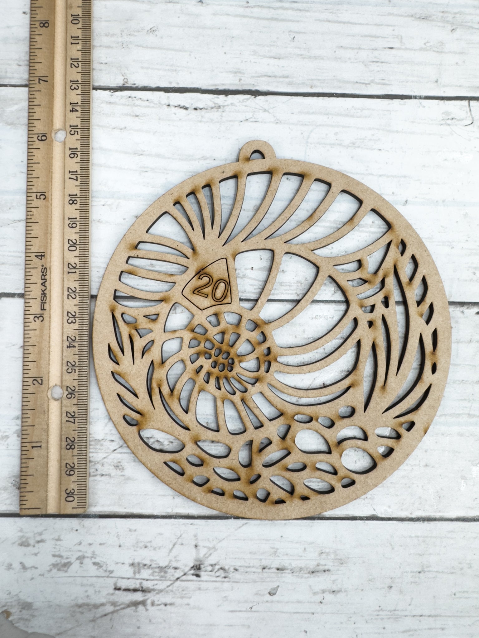 Style 20 Round Sea Shell Laser Cut Outline Frame Blank – The Makers Map ...