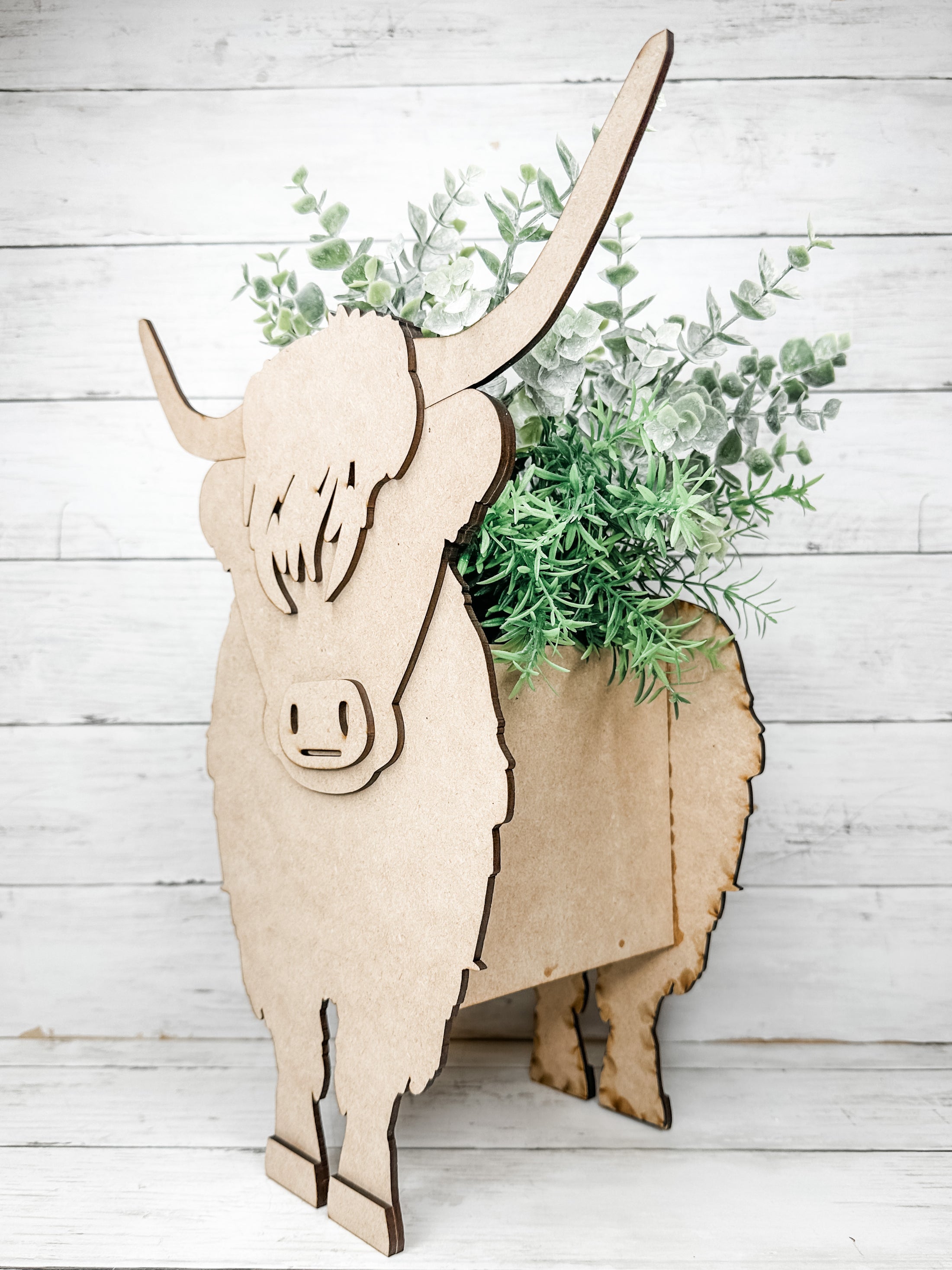 Highland Cow Planter Box DIY Kit – DIY with Amber