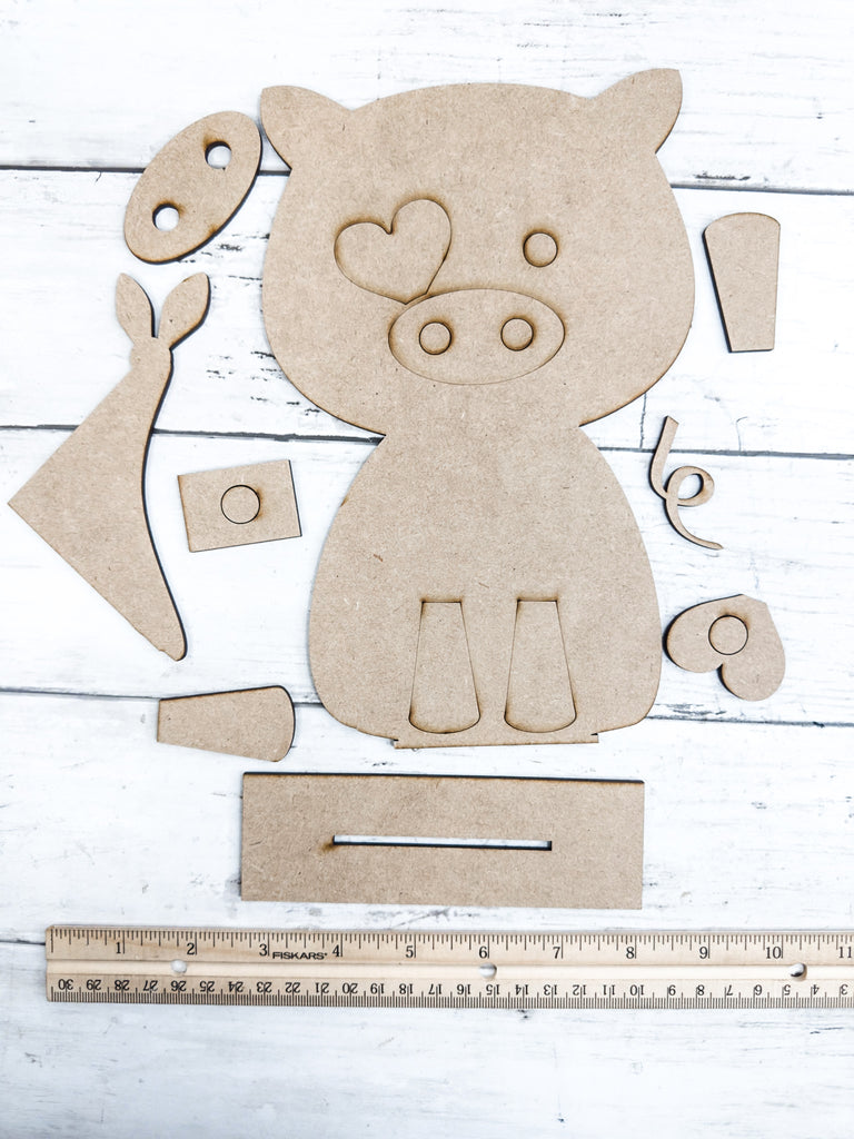 Standing Pig Pattern Standing Pig DIY Kit – The Makers Map - DIY with Amber