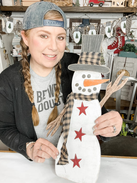 Tall Snowman Crafty Crate Past Box Kit (non-subscription)