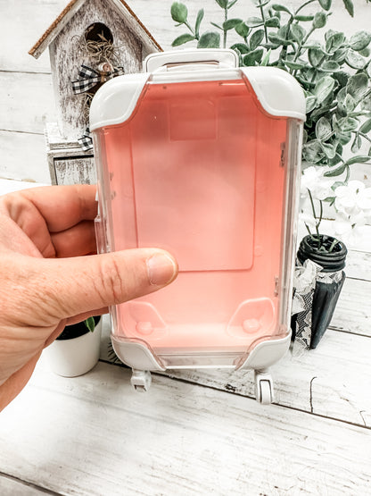 Empty Mini Pink Suitcase ONLY