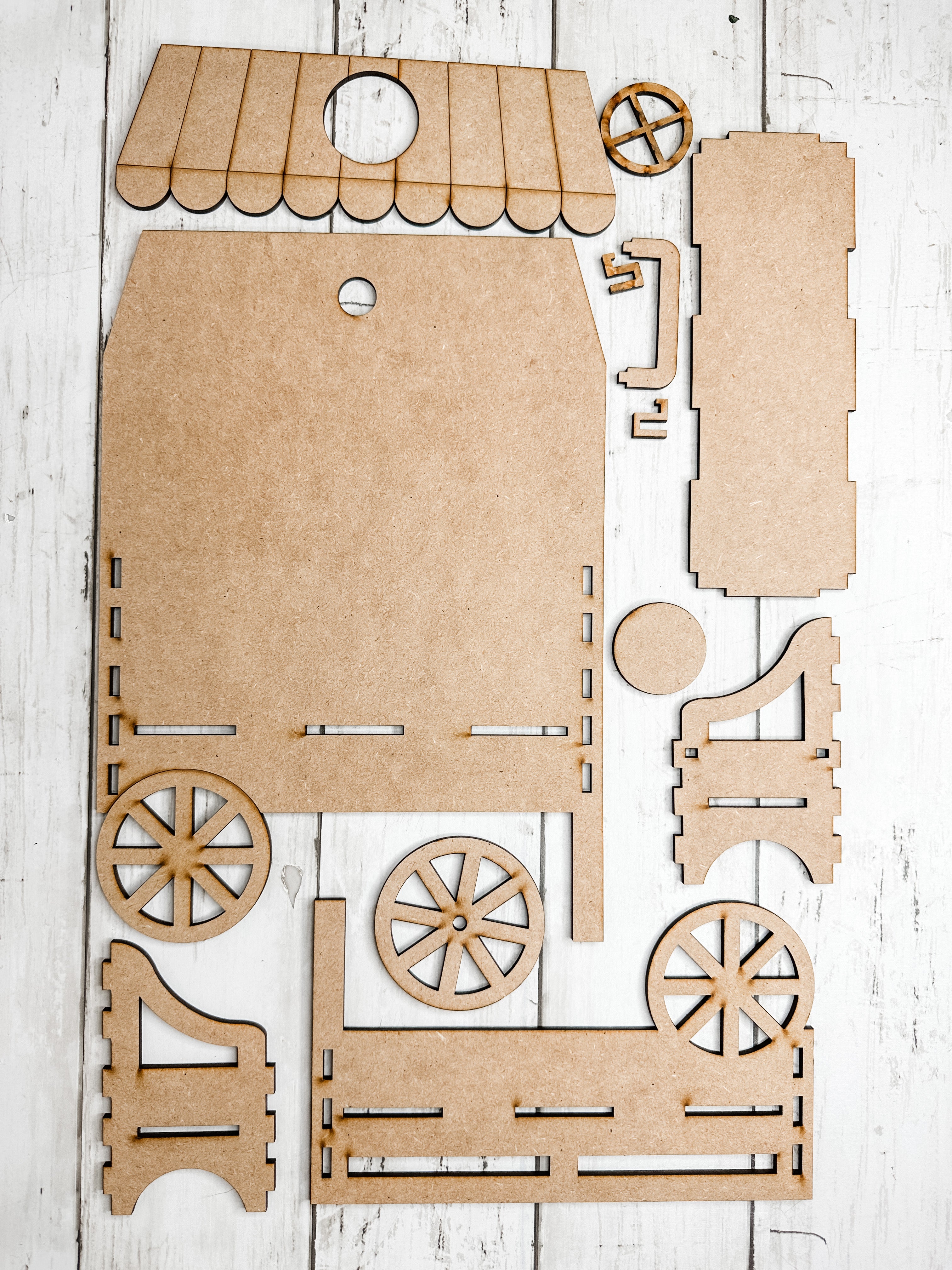 Market Cart Box Base for Interchangeable inserts DIY Craft Kit – The ...