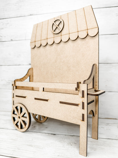 Market Cart Base for Interchangeable inserts DIY Craft Kit