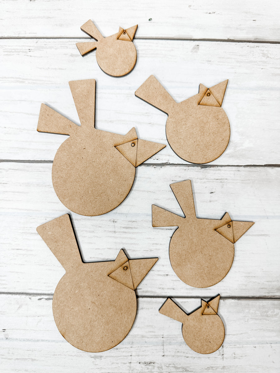 6 Cardinal blank Cut outs DIY Kit – The Makers Map - DIY with Amber