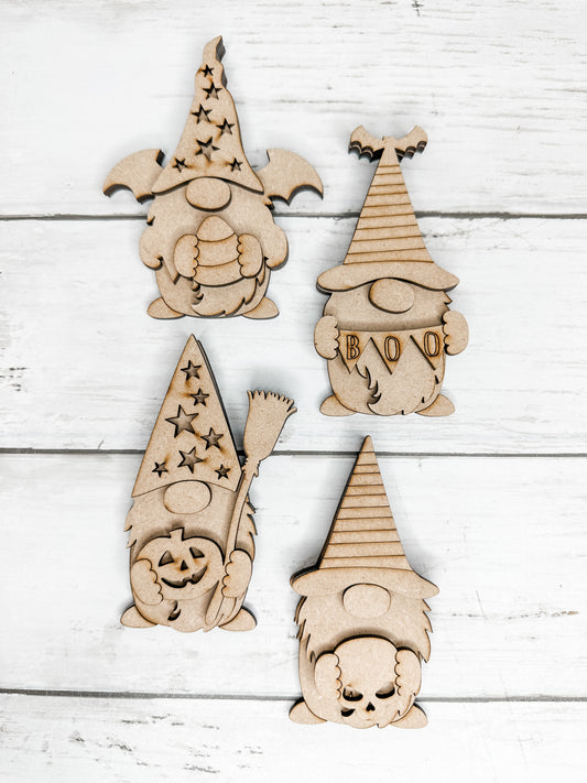 4 Little Halloween Gnomes DIY Kit