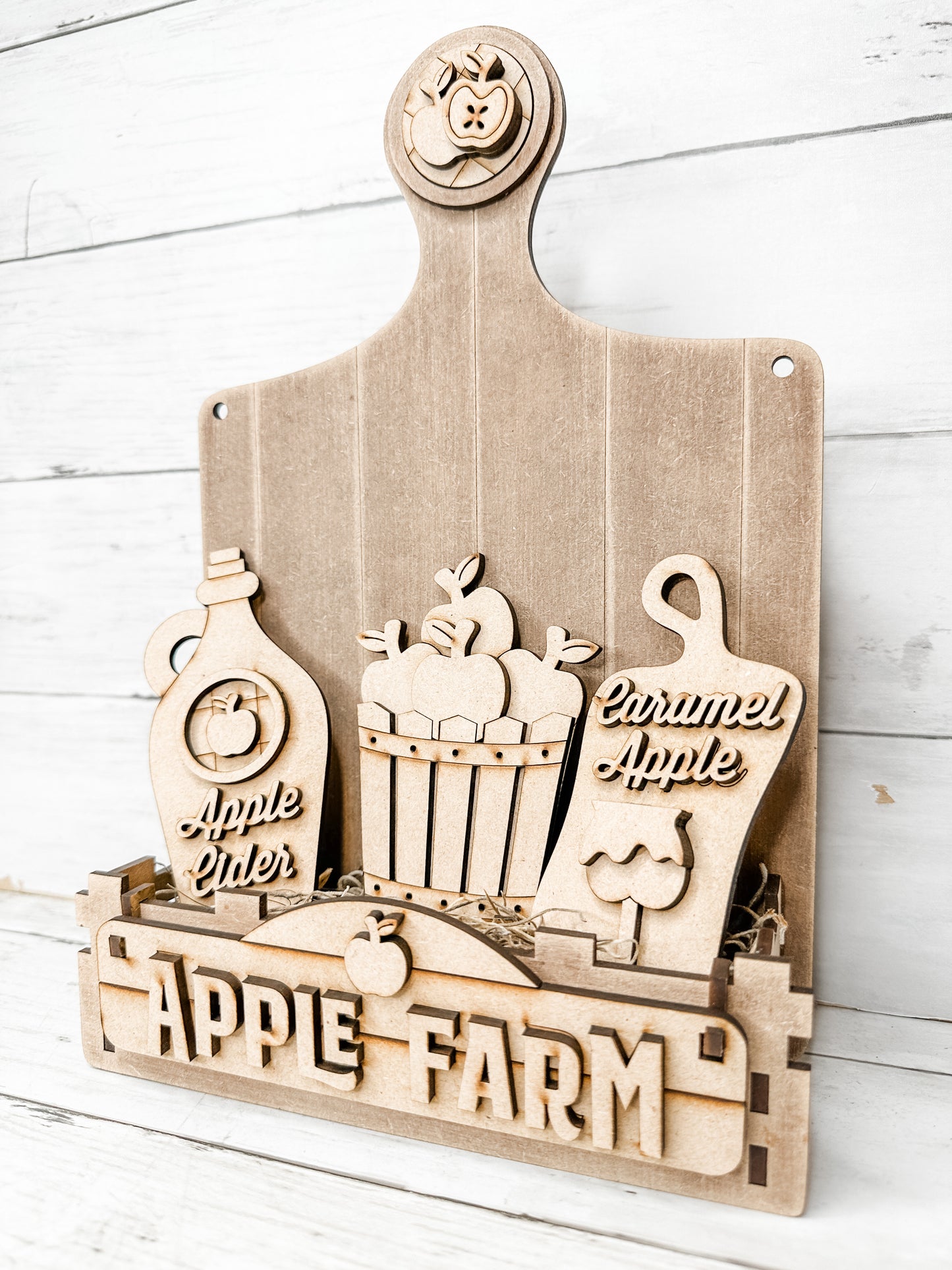 Apple Farm Insert for Interchangeable box bases DIY Craft Kit