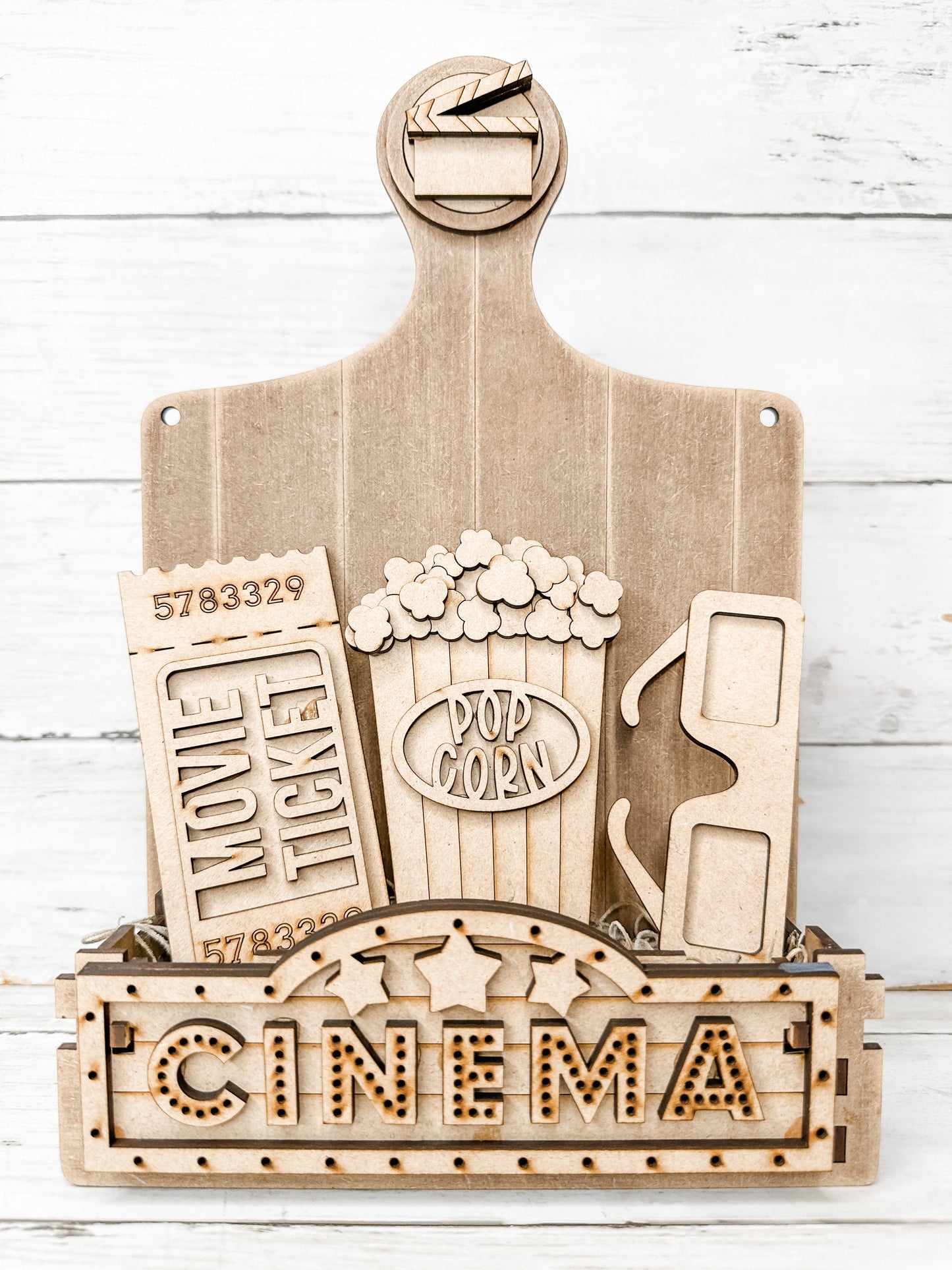 Movie Cinema Insert for Interchangeable bases DIY Craft Kit
