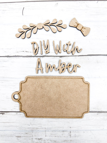 DIY With Amber Tag / Ornament DIY Kit