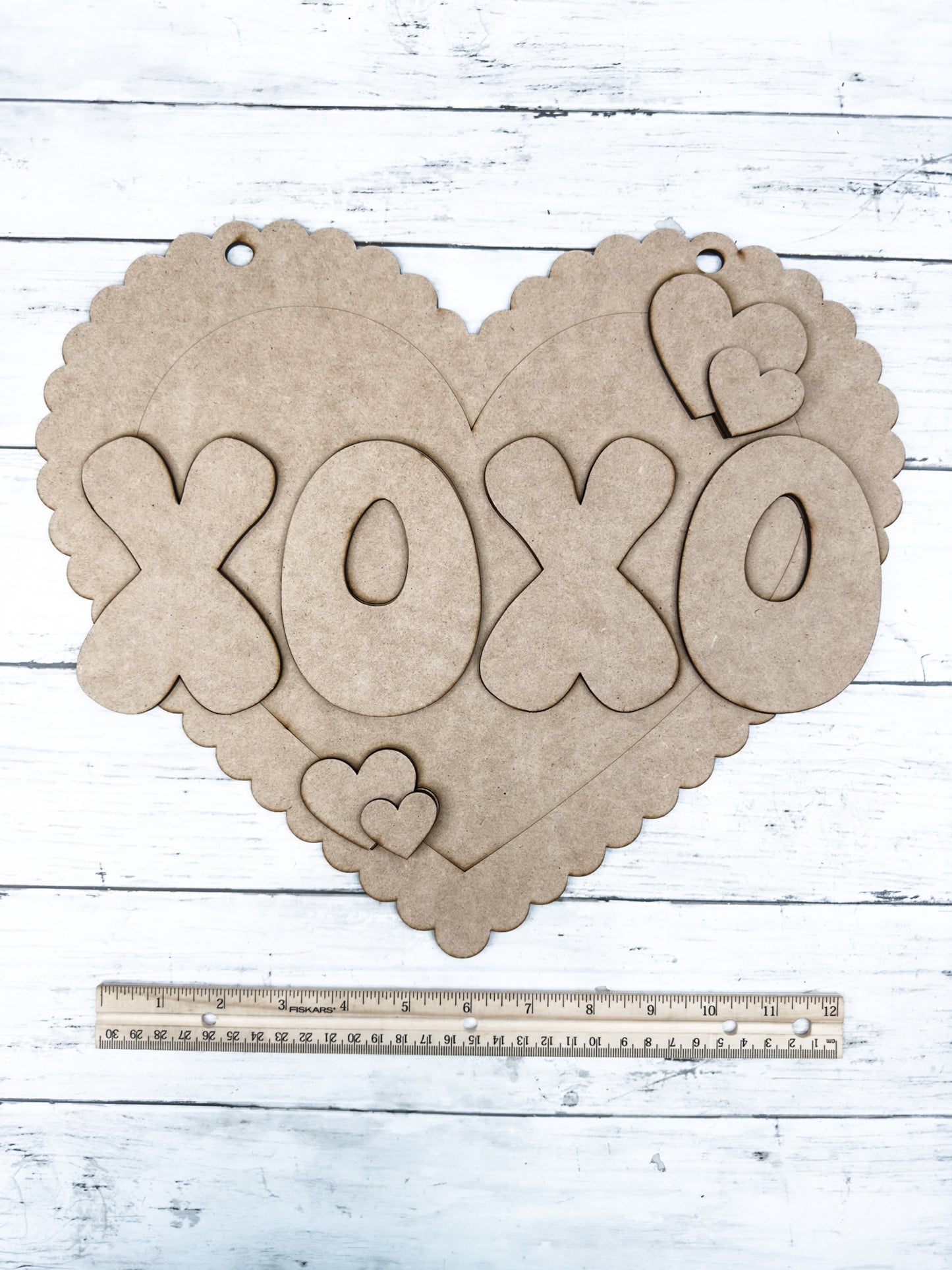 XOXO Heart Door Hanger Sign DIY Kit