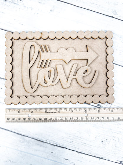 Beaded Frame Love Sign DIY Kit