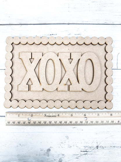 Beaded Frame XOXO Sign DIY Kit