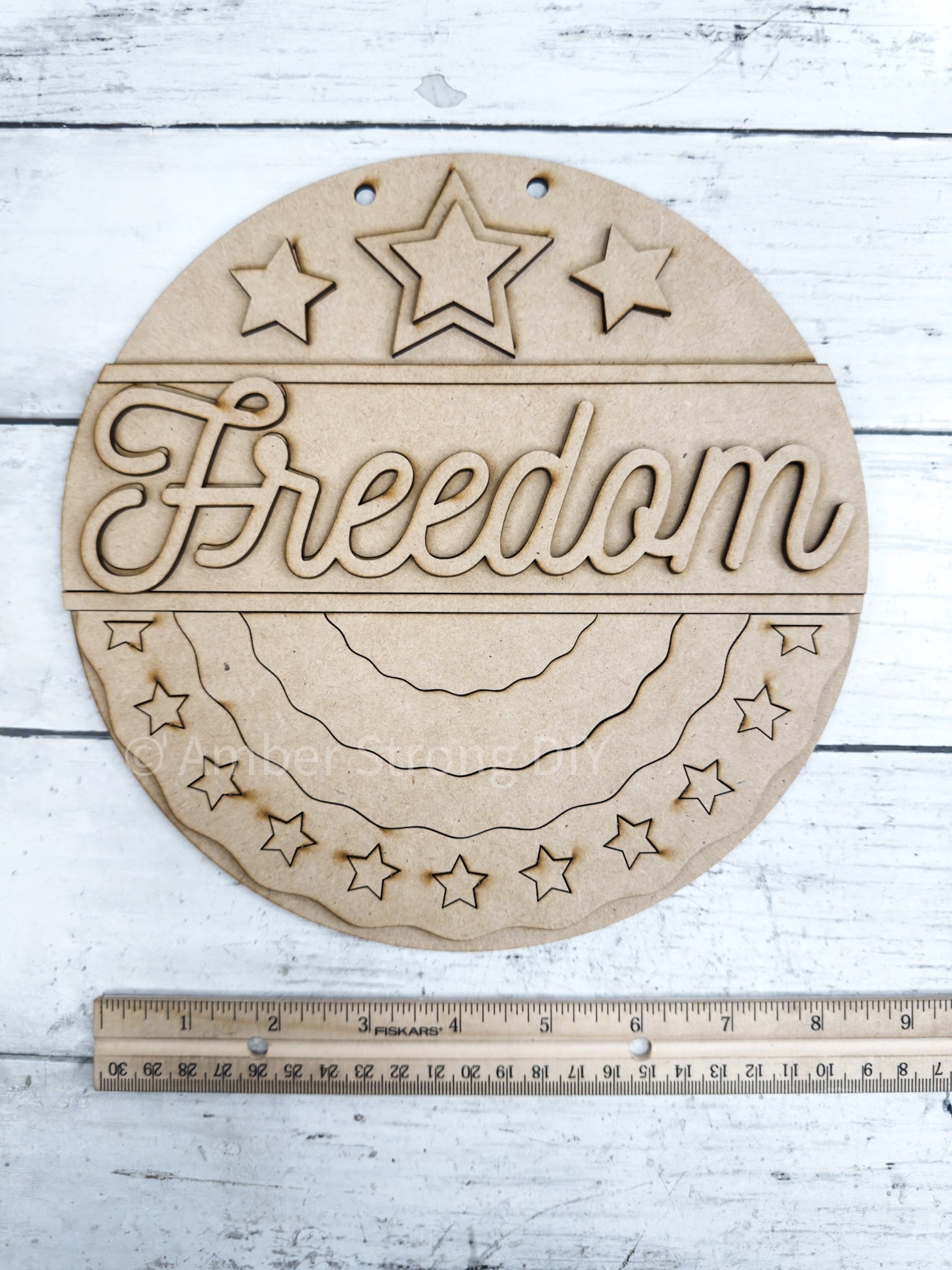 Freedom Table Sign 9 in round Freedom Sign DIY Kit – The Makers Map - DIY with Amber