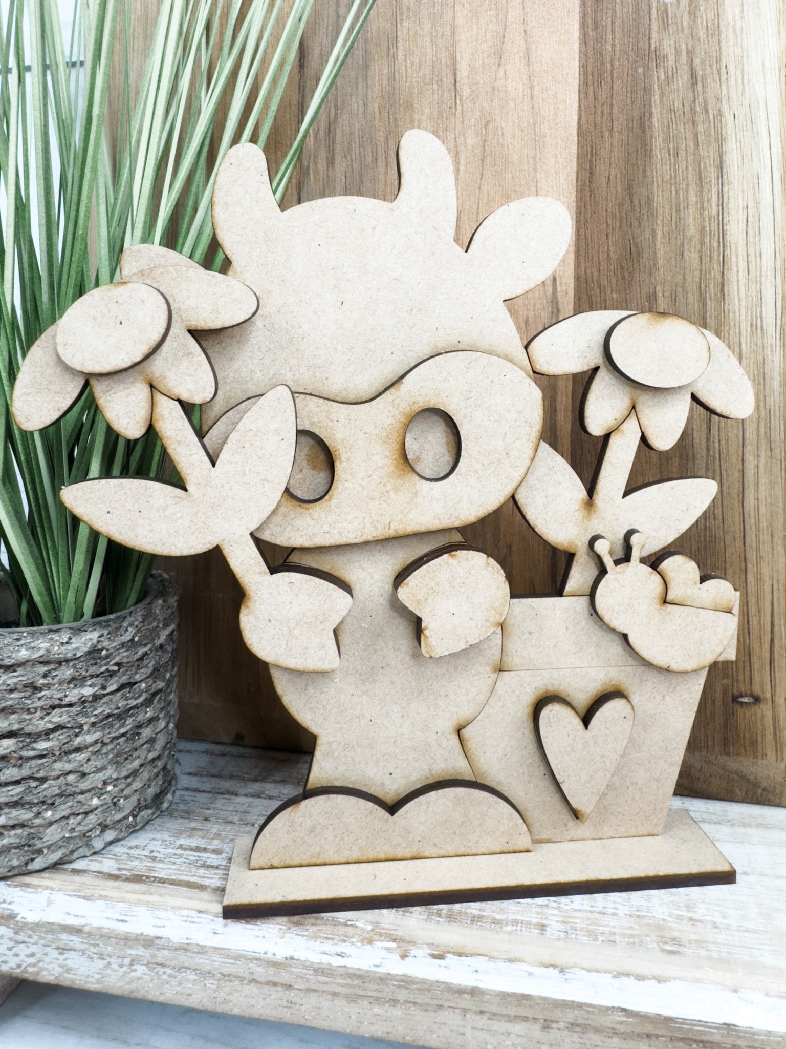 Making A Spring Cow Spring Cow and Flower Pot DIY Craft Kit – The Makers Map - DIY with Amber