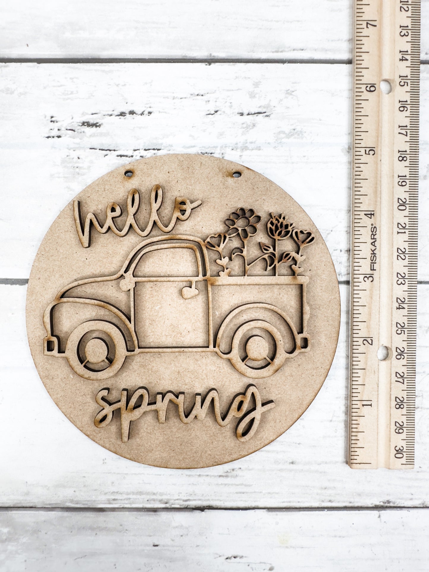 Spring Truck 5 in round sign and Stand DIY Kit