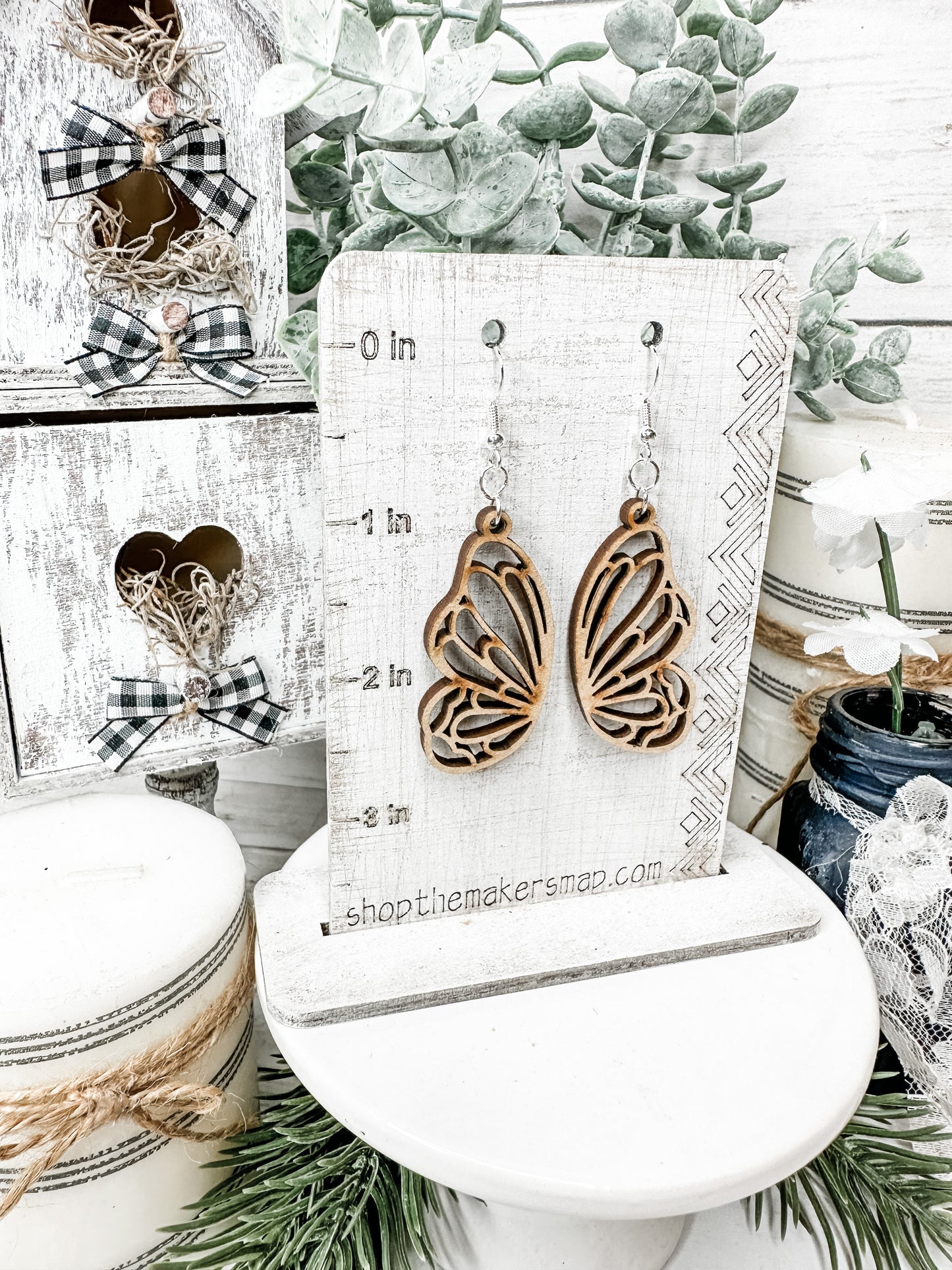 Butterfly Wing Blank DIY Earrings Kit