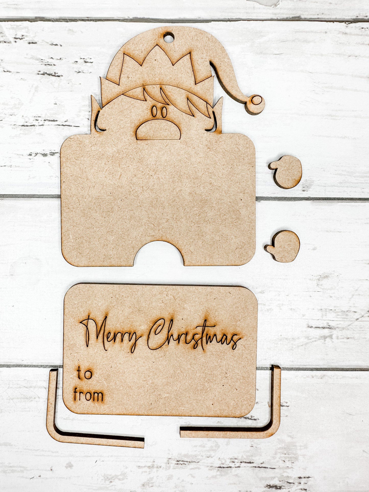 Elf Gift Card Holder Ornament DIY Kit