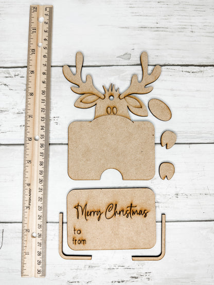 Reindeer Gift Card Holder Ornament DIY Kit