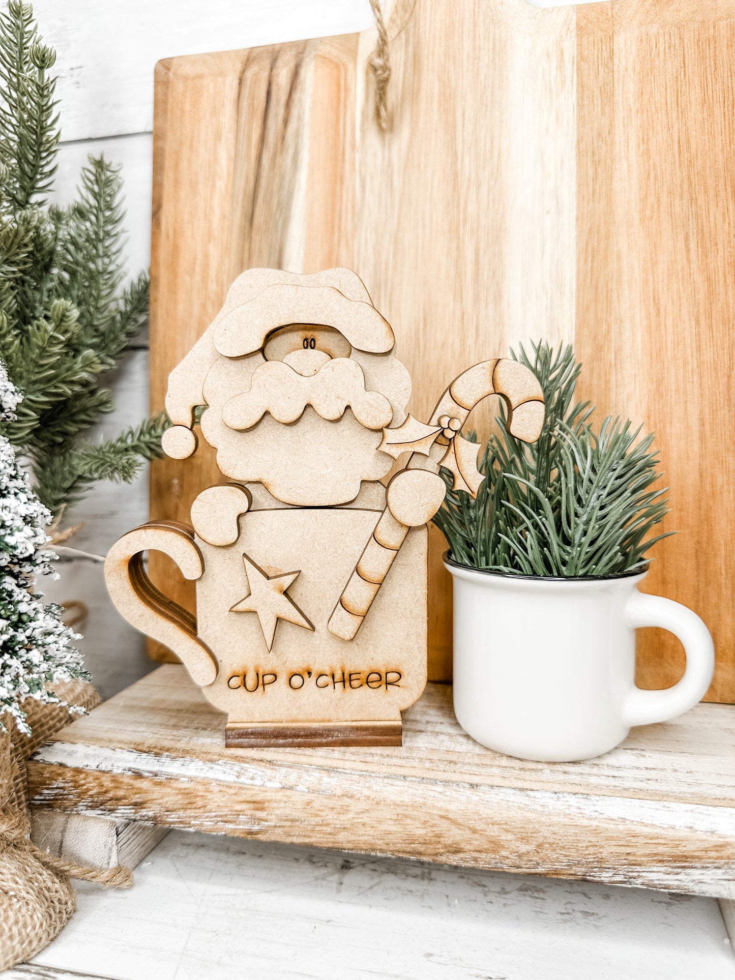 Mini Santa in mug Shelf Sitter DIY Kit