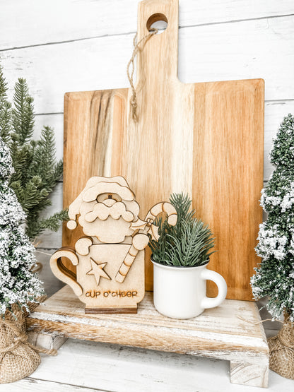 Mini Santa in mug Shelf Sitter DIY Kit