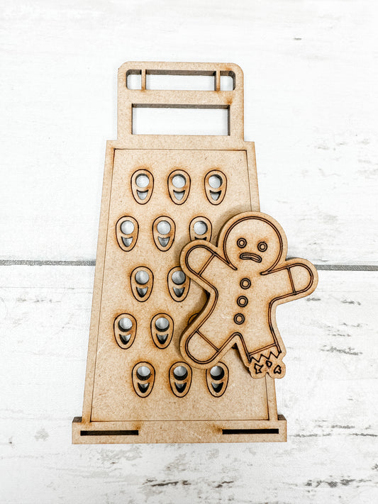 Grater and Gingerbread Ornament DIY Kit