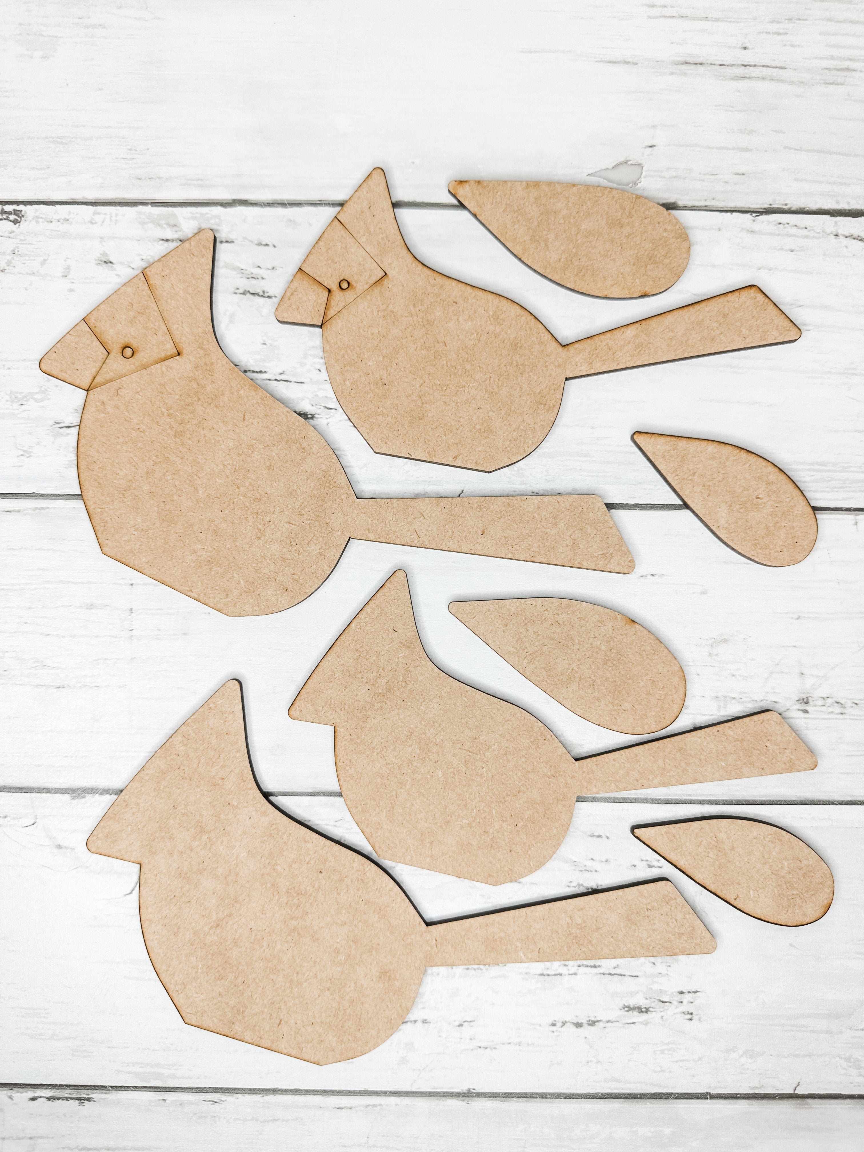 Diy Cardinal Pair of Sitting Cardinals DIY Kit – The Makers Map - DIY with Amber