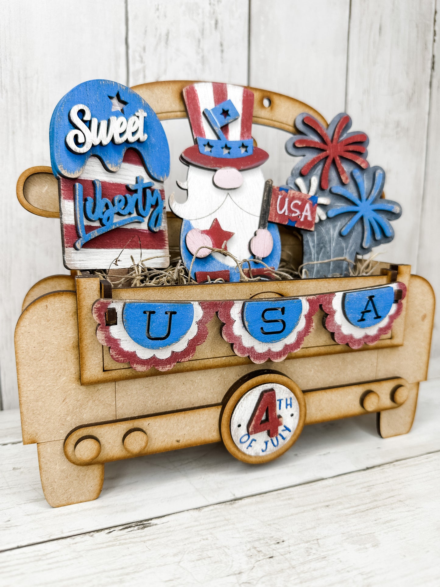 Uncle Sam Insert for Interchangeable bases DIY Craft Kit
