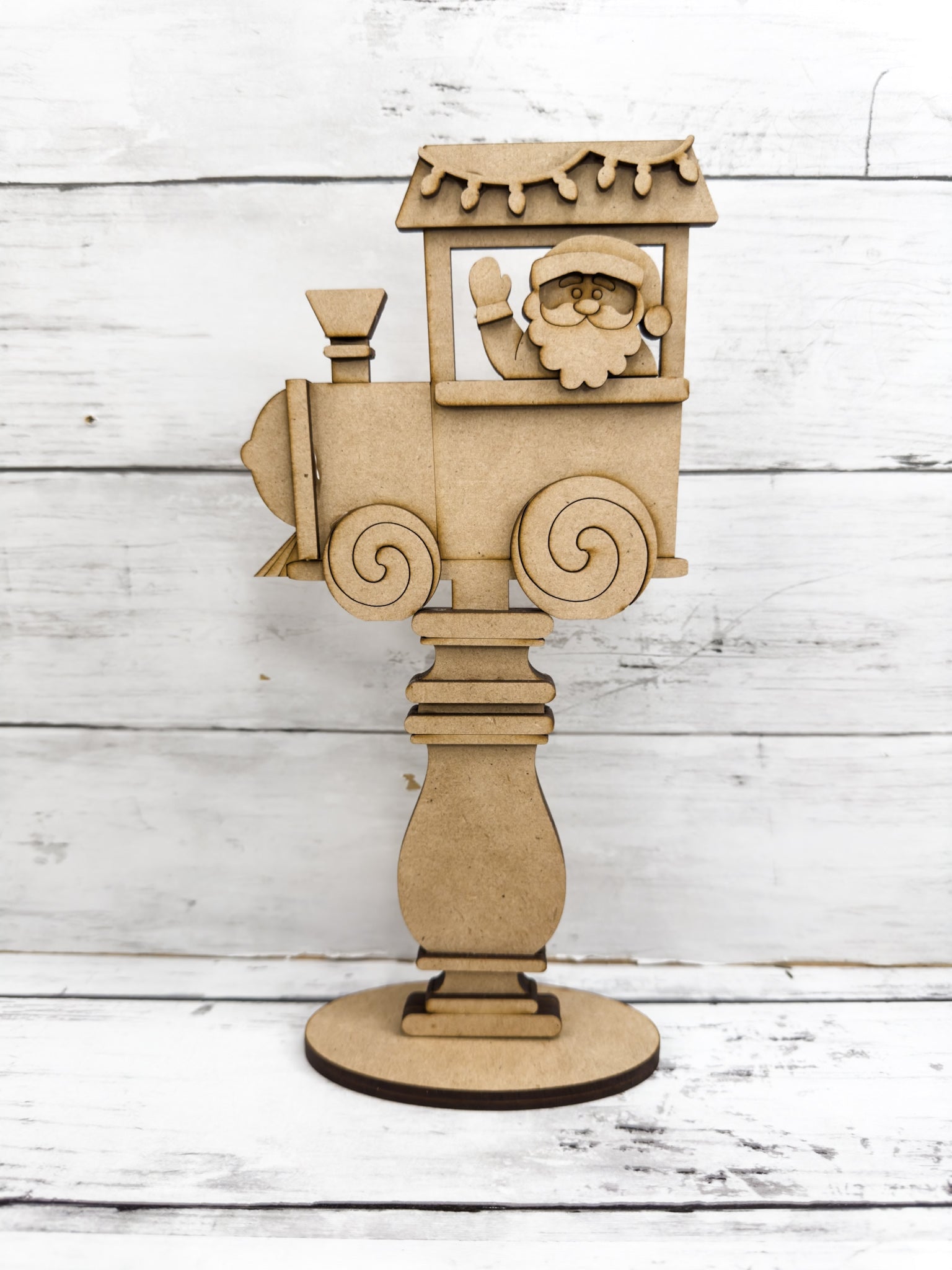 Photo Insert In Train Santa Train Insert for Spindle Base – The Makers Map - DIY with Amber