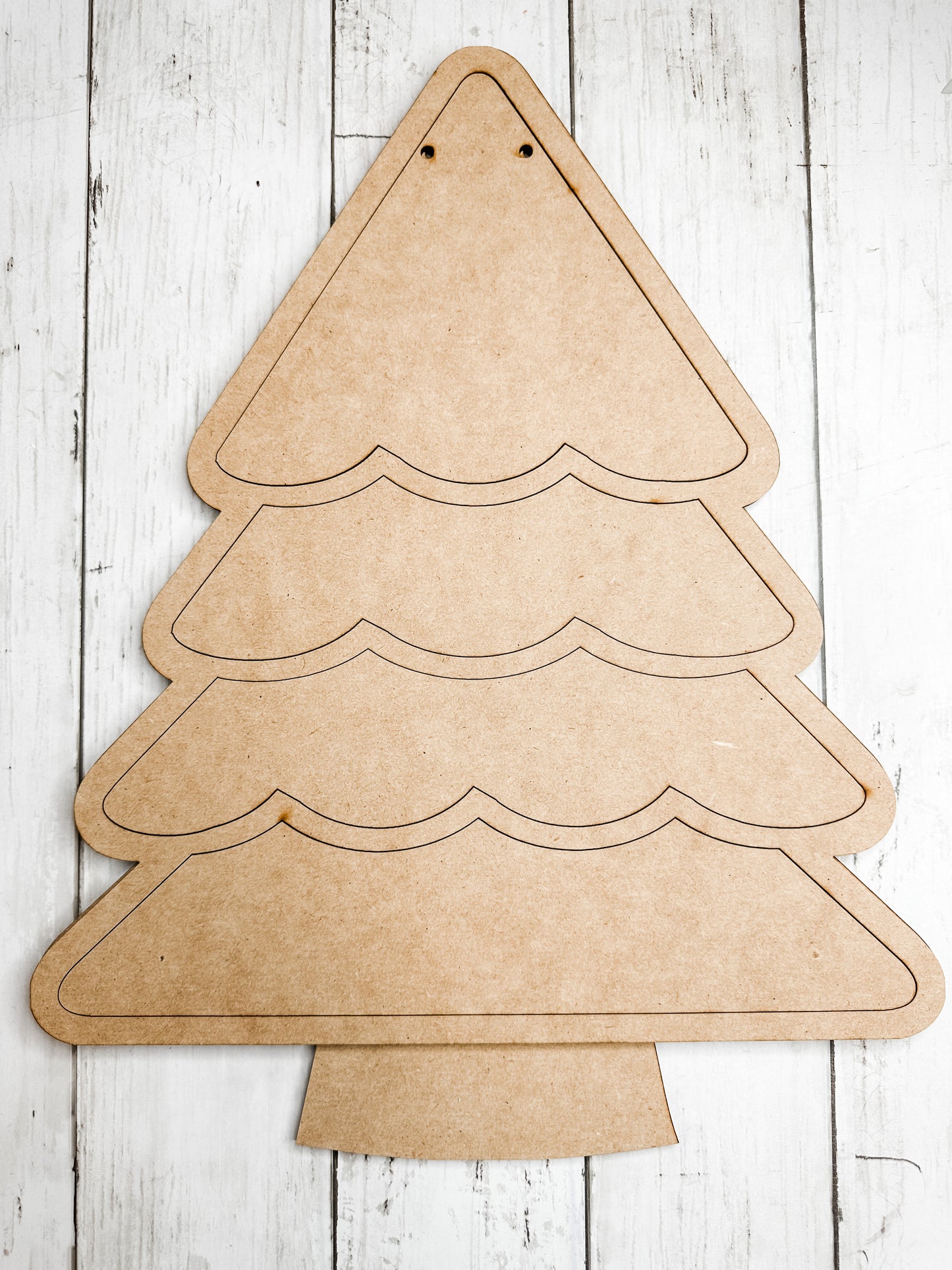 Christmas Winter Tree Door Hanger Sign DIY Kit
