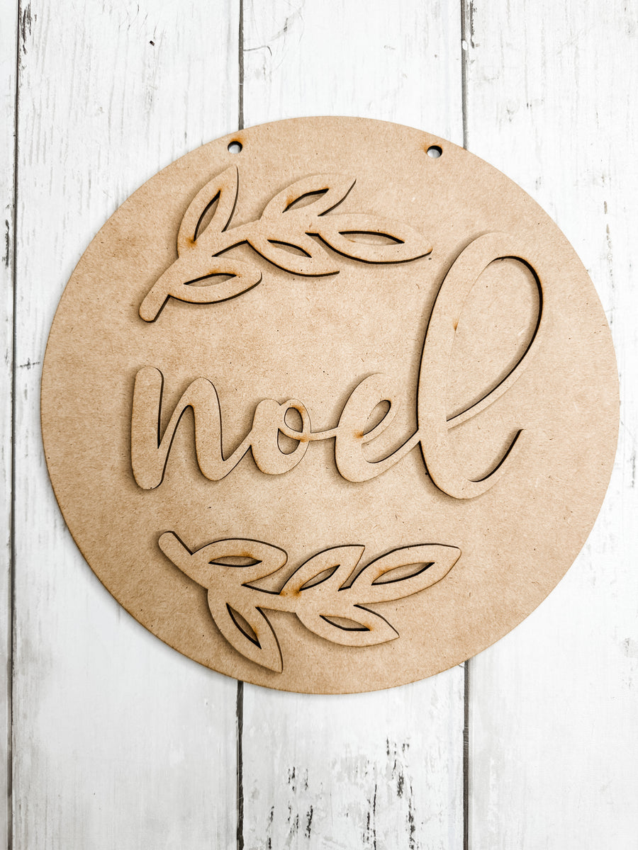 9 in round Noel Christmas Sign DIY Kit – The Makers Map - DIY with Amber