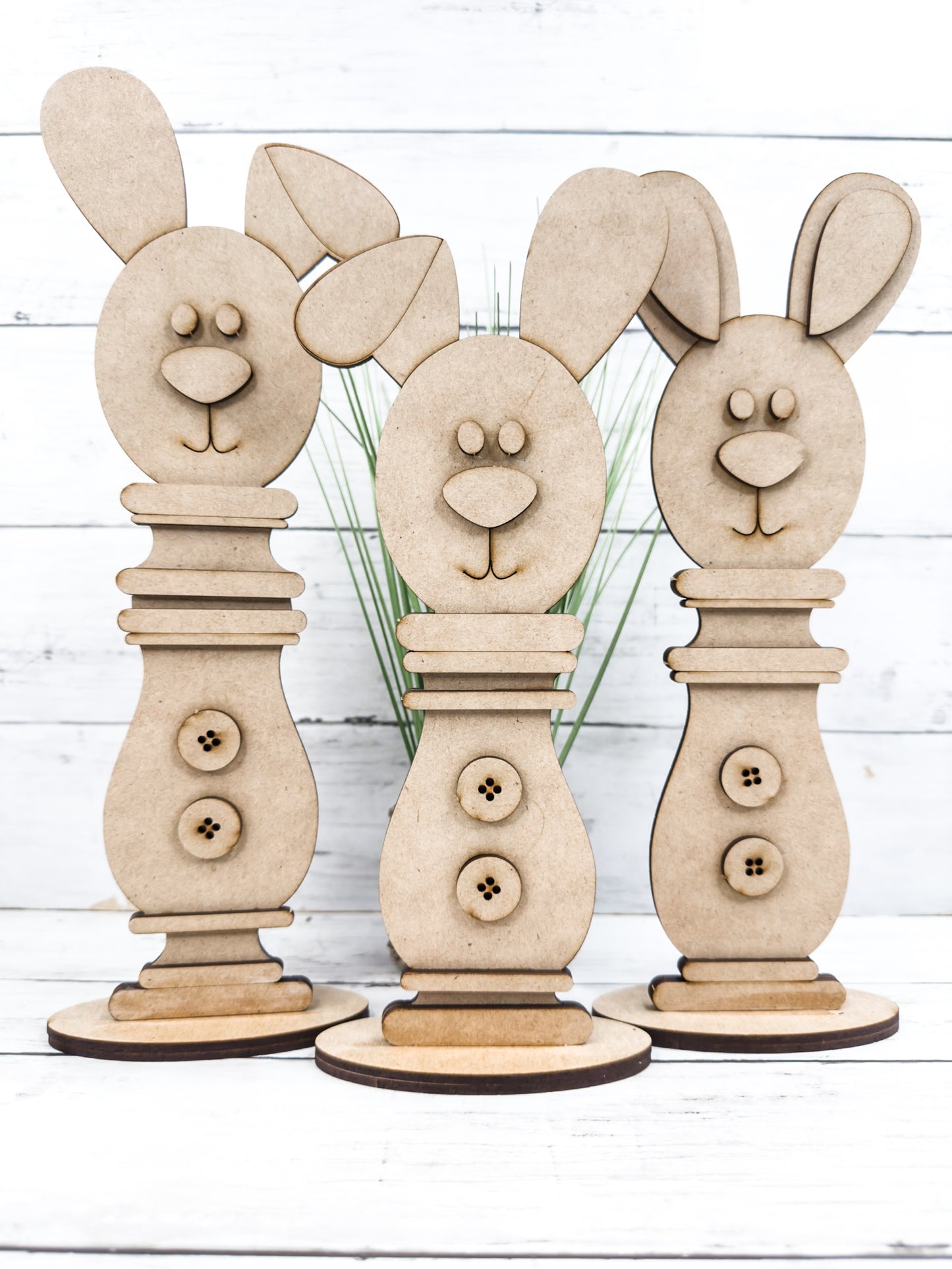 Spindle Bunnies Set of 3 DIY Kit