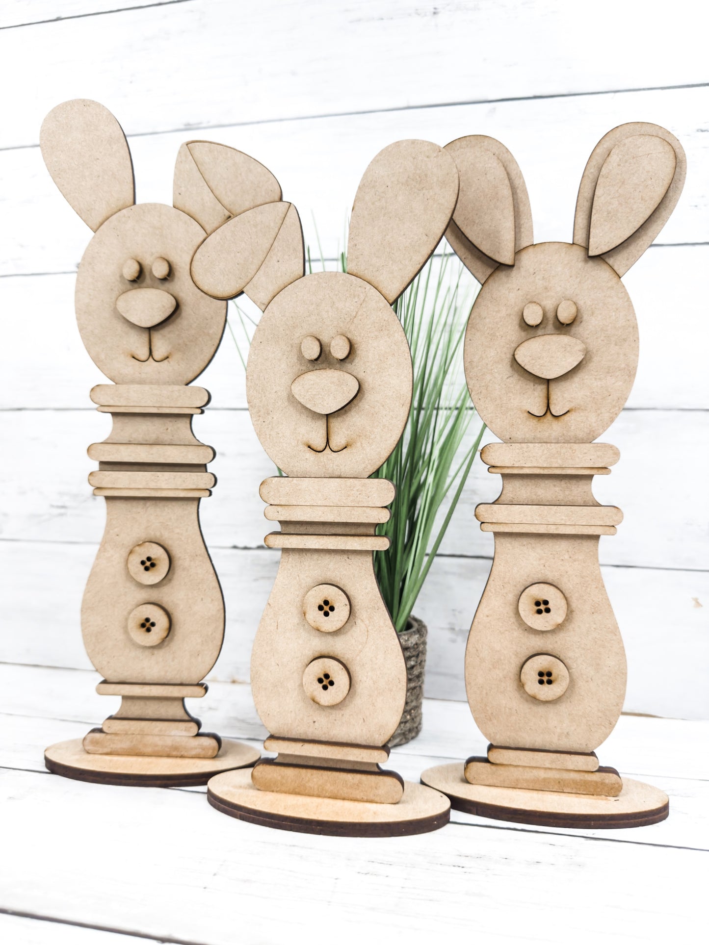 Spindle Bunnies Set of 3 DIY Kit