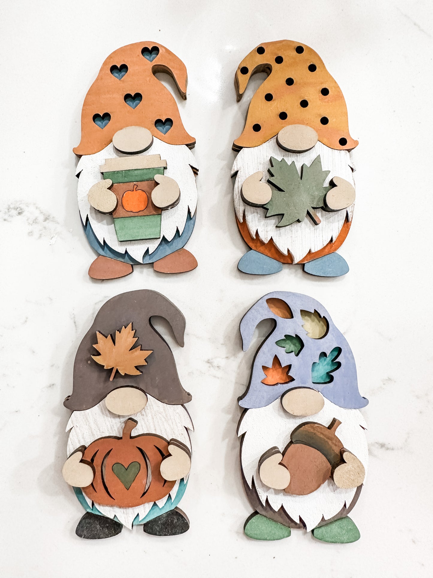 4 Little Fall Gnomes DIY Kit