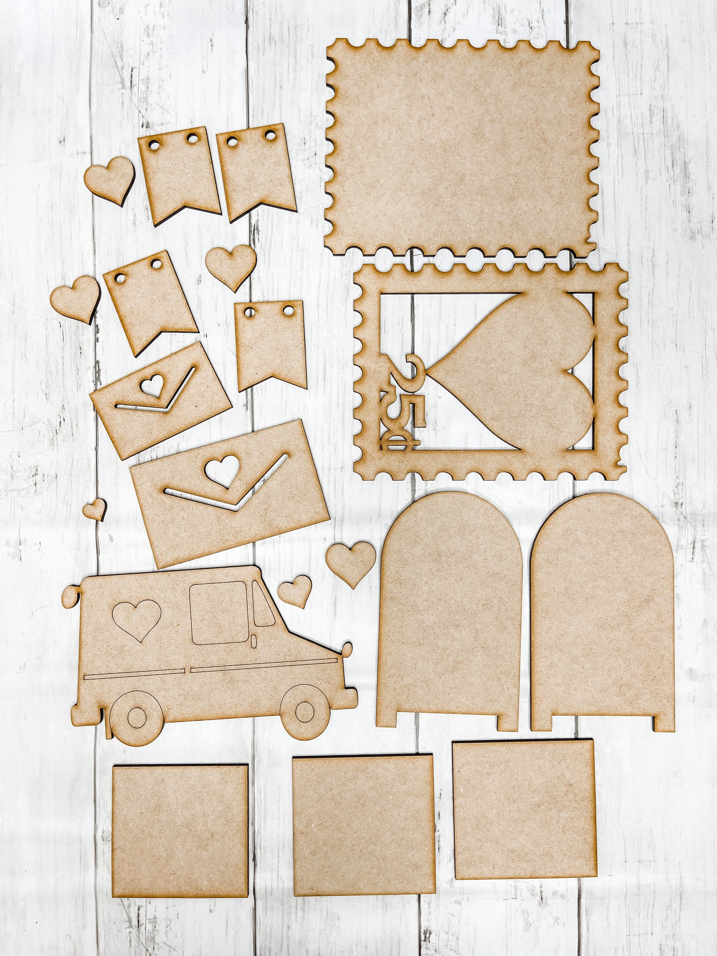 Valentine's Tier Tray Crafty Crate Past Box Kit (non-subscription)