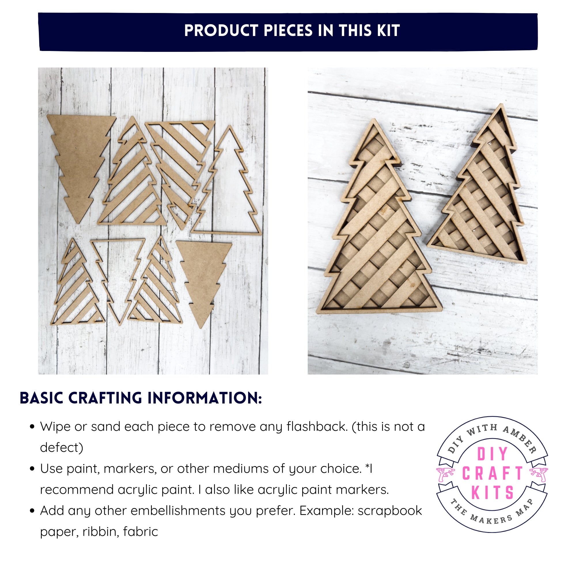 Lattice Trees DIY Kit – The Makers Map - DIY with Amber
