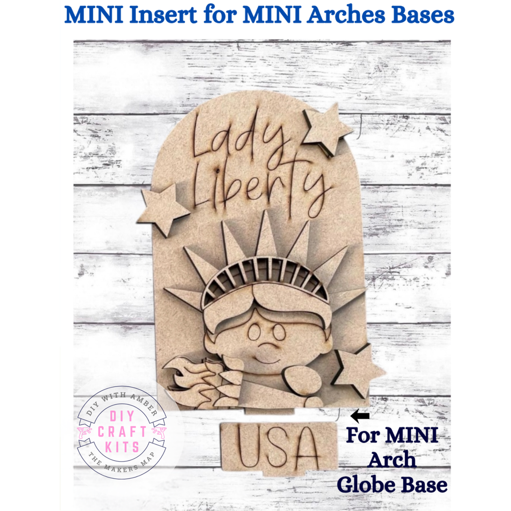 Lady Insert Object MINI Lady Liberty Arch Insert for Interchangeable MINI Arches Bases ...