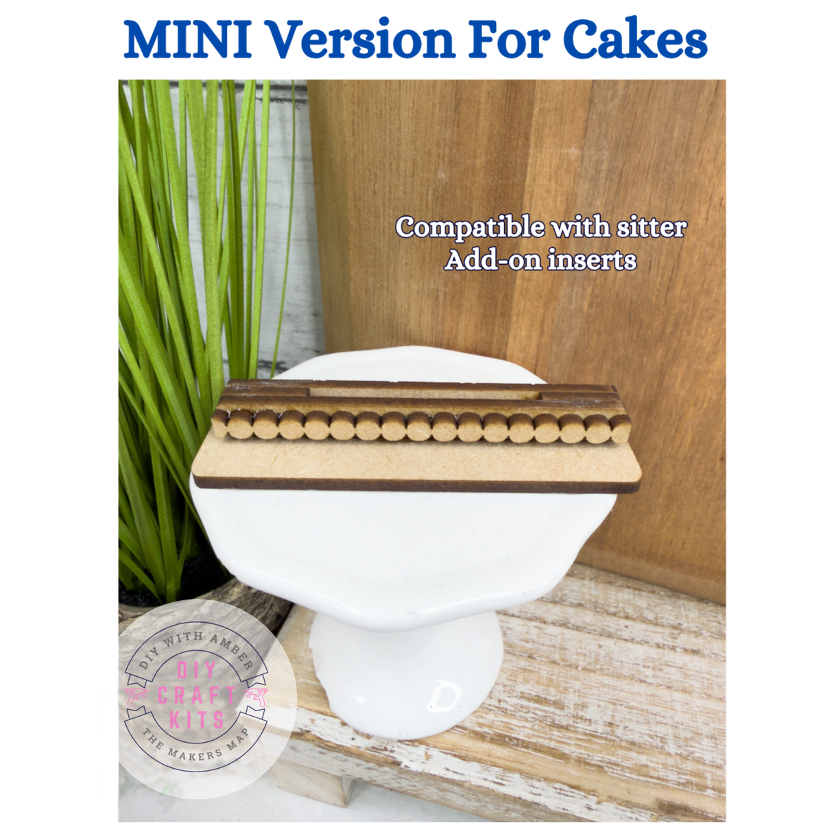 Mini FLAT Cake Base for Interchangeable Cakes Inserts – The Makers Map ...
