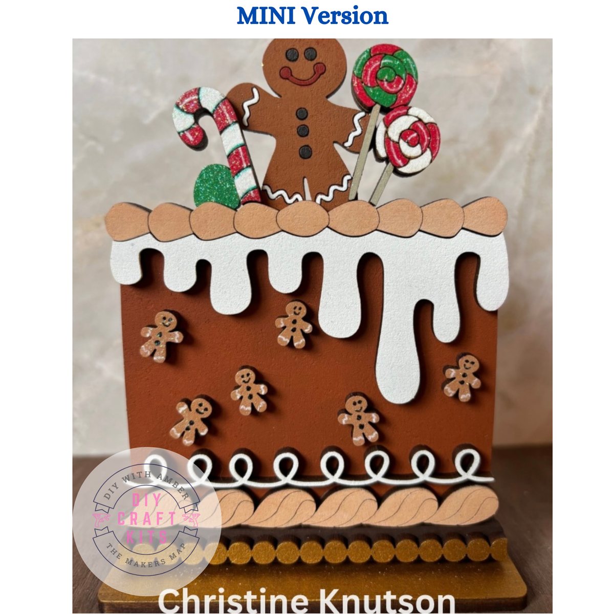Mini Gingerbread Cake insert for Interchangeable mini cake bases – The ...