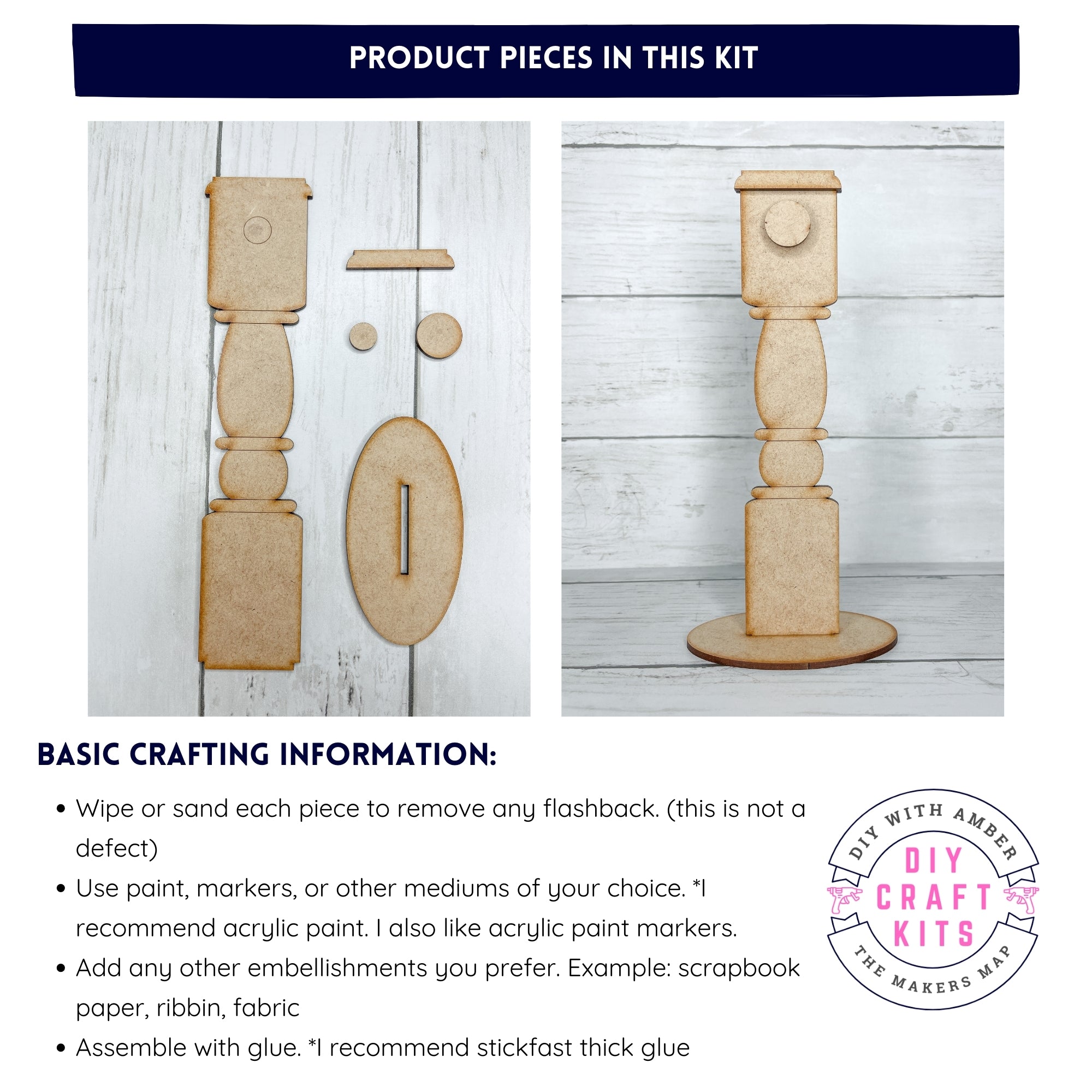 Mini Sign Stands Mini Hanging Sign Stand DIY Kit – The Makers Map - DIY with Amber