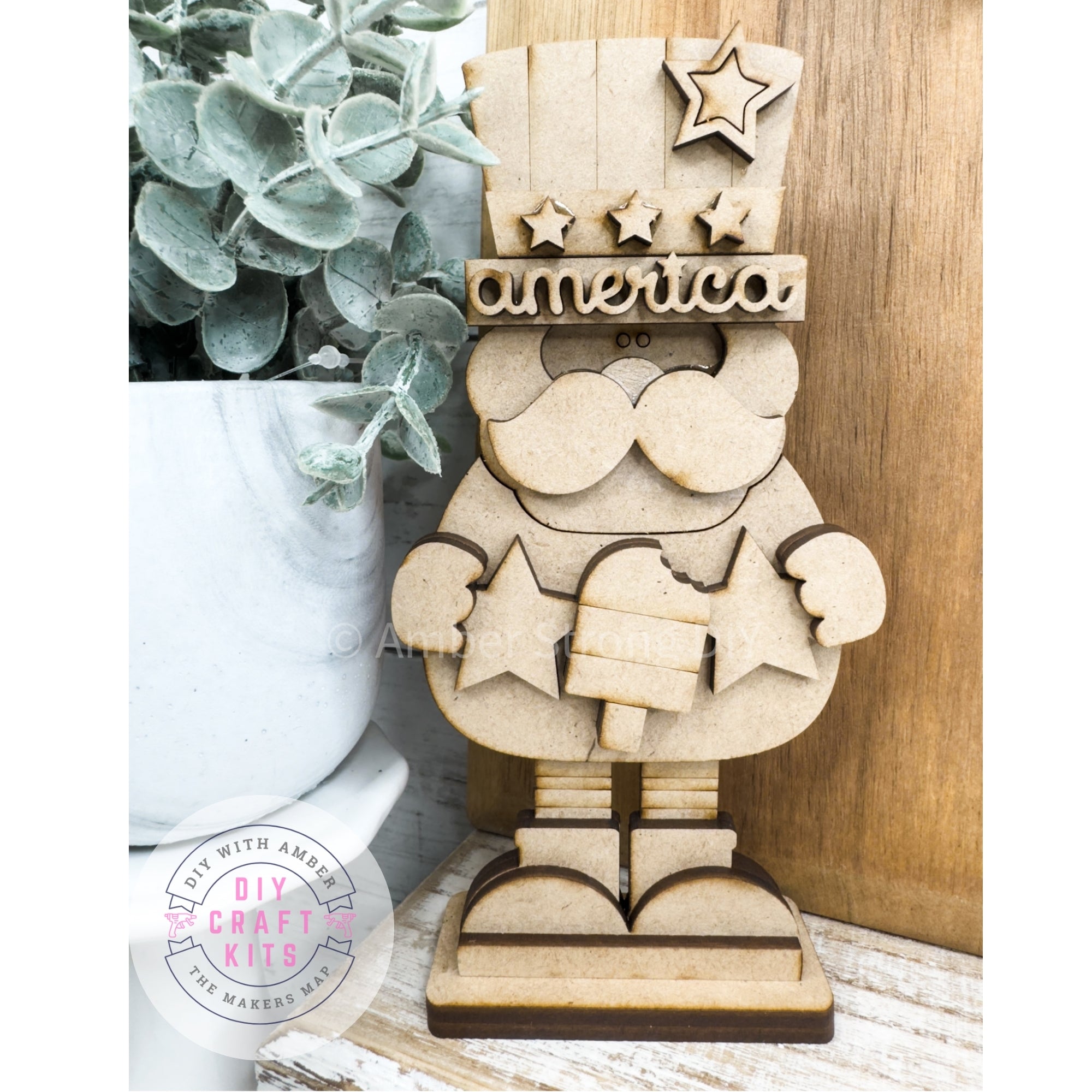 Mini Uncle Sam DIY Kit – The Makers Map - DIY with Amber