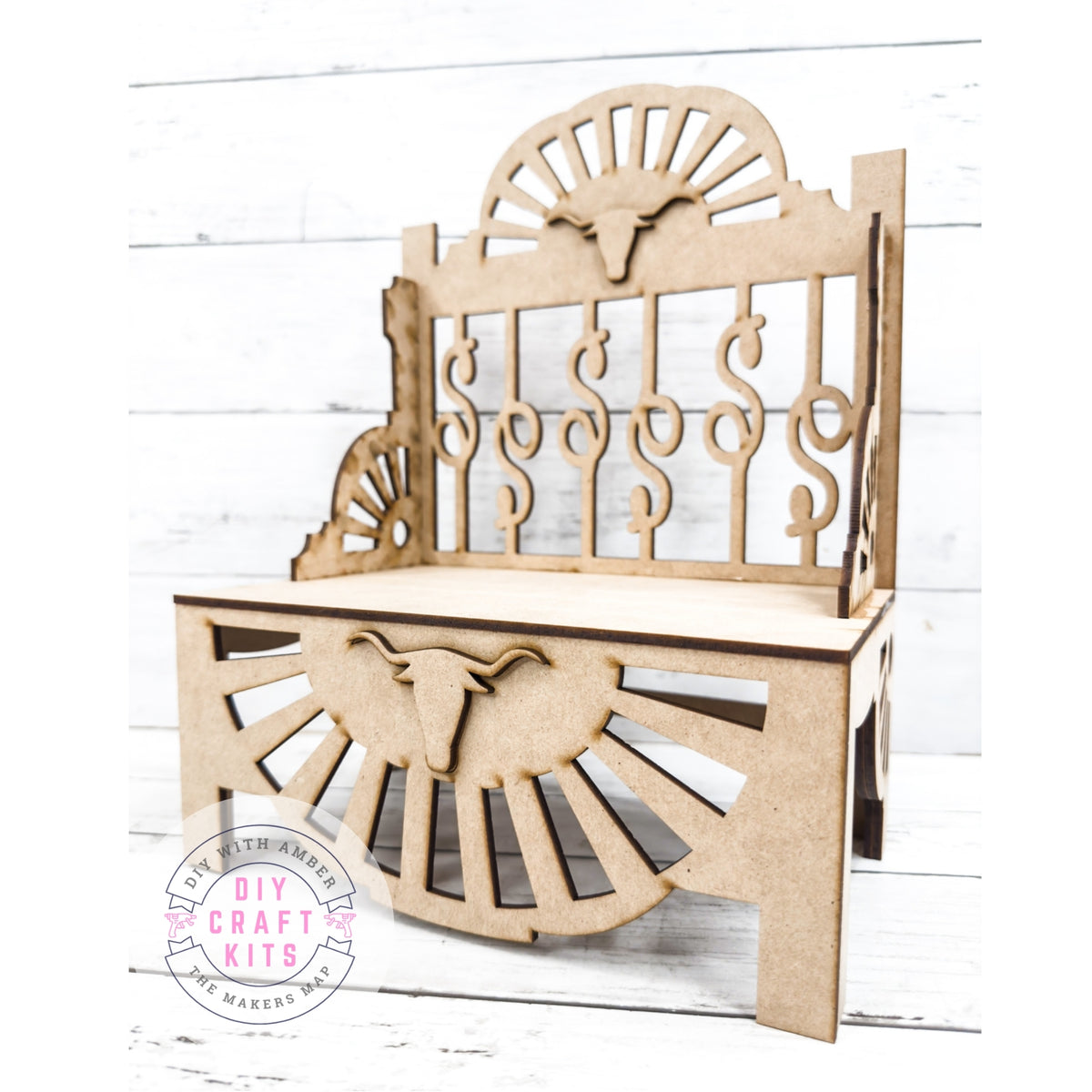 Rustic Chair Shelf Stand Tiered Riser DIY Kit – The Makers Map - DIY ...