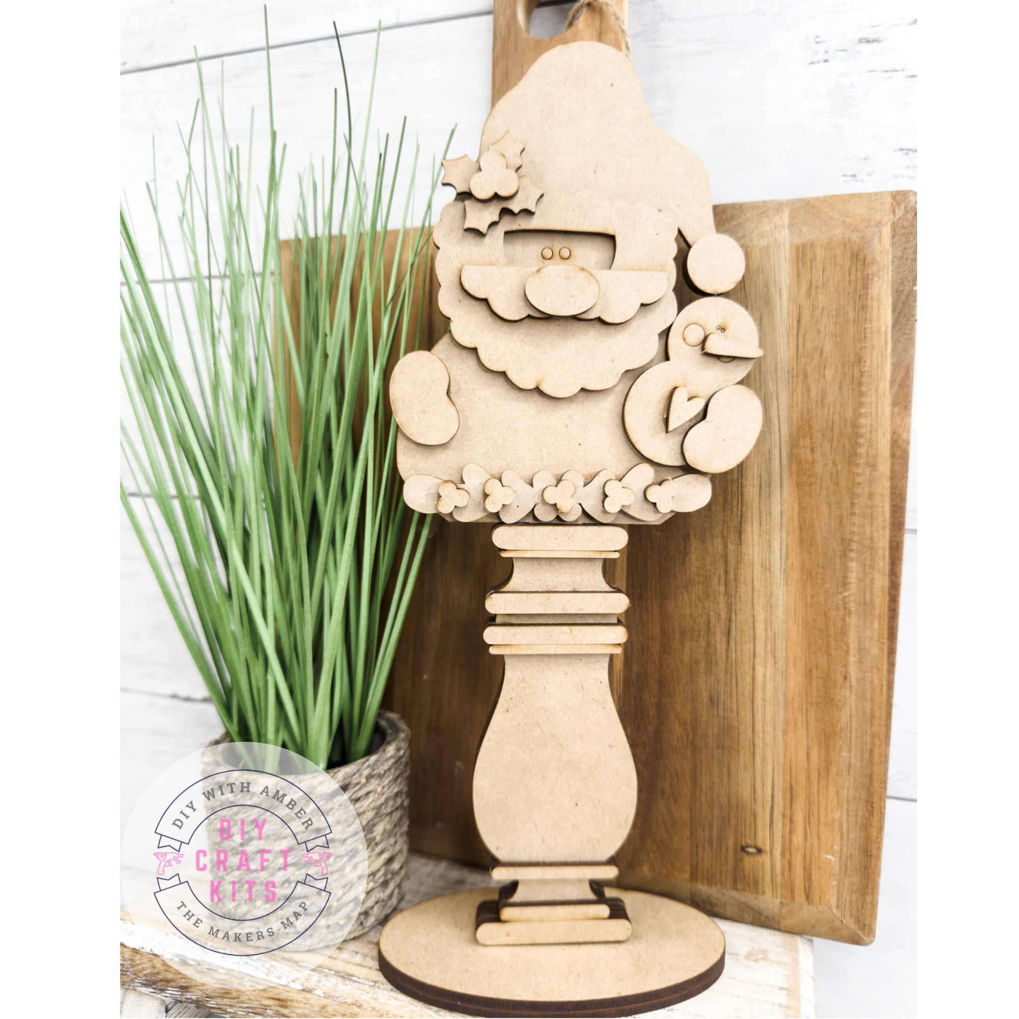 Santa Insert Santa Insert for Spindle Base – The Makers Map - DIY with Amber