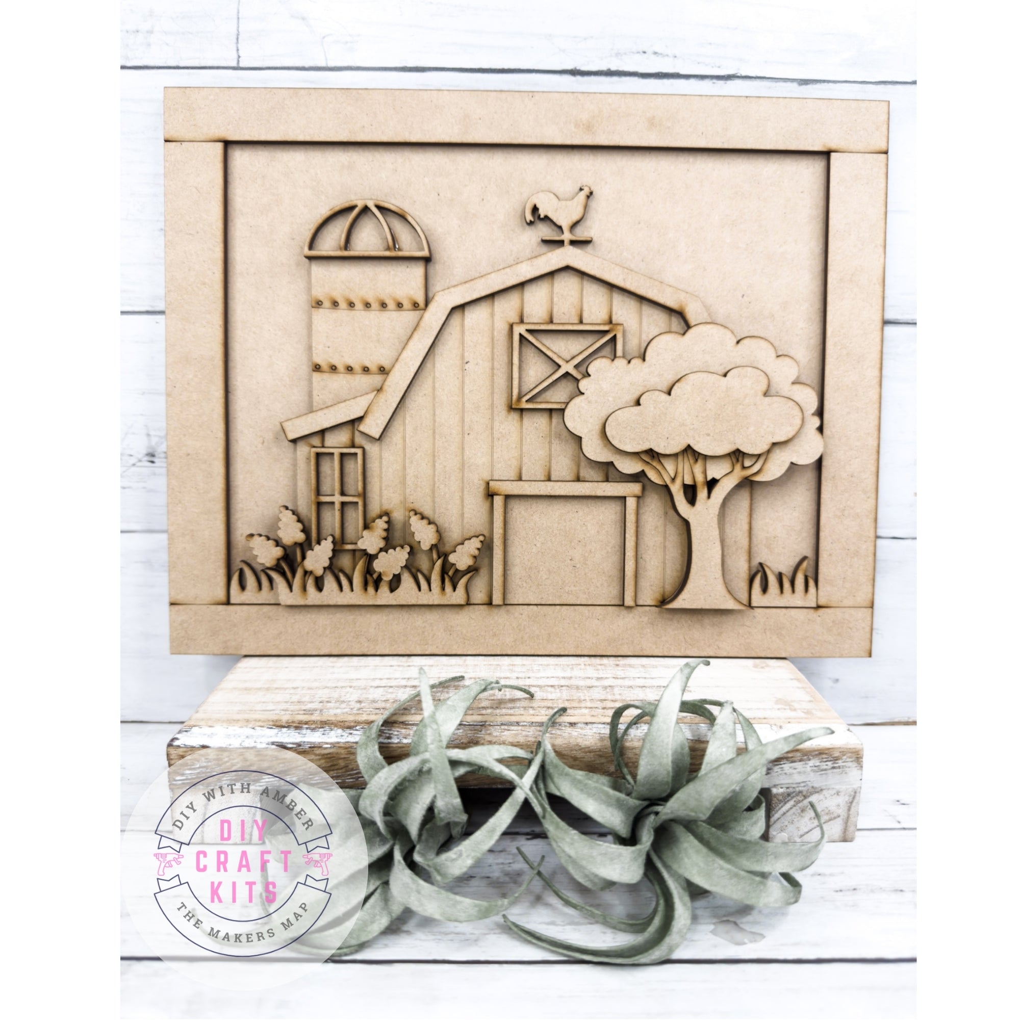 Spring Barn Scene Sign DIY Kit – The Makers Map - DIY with Amber