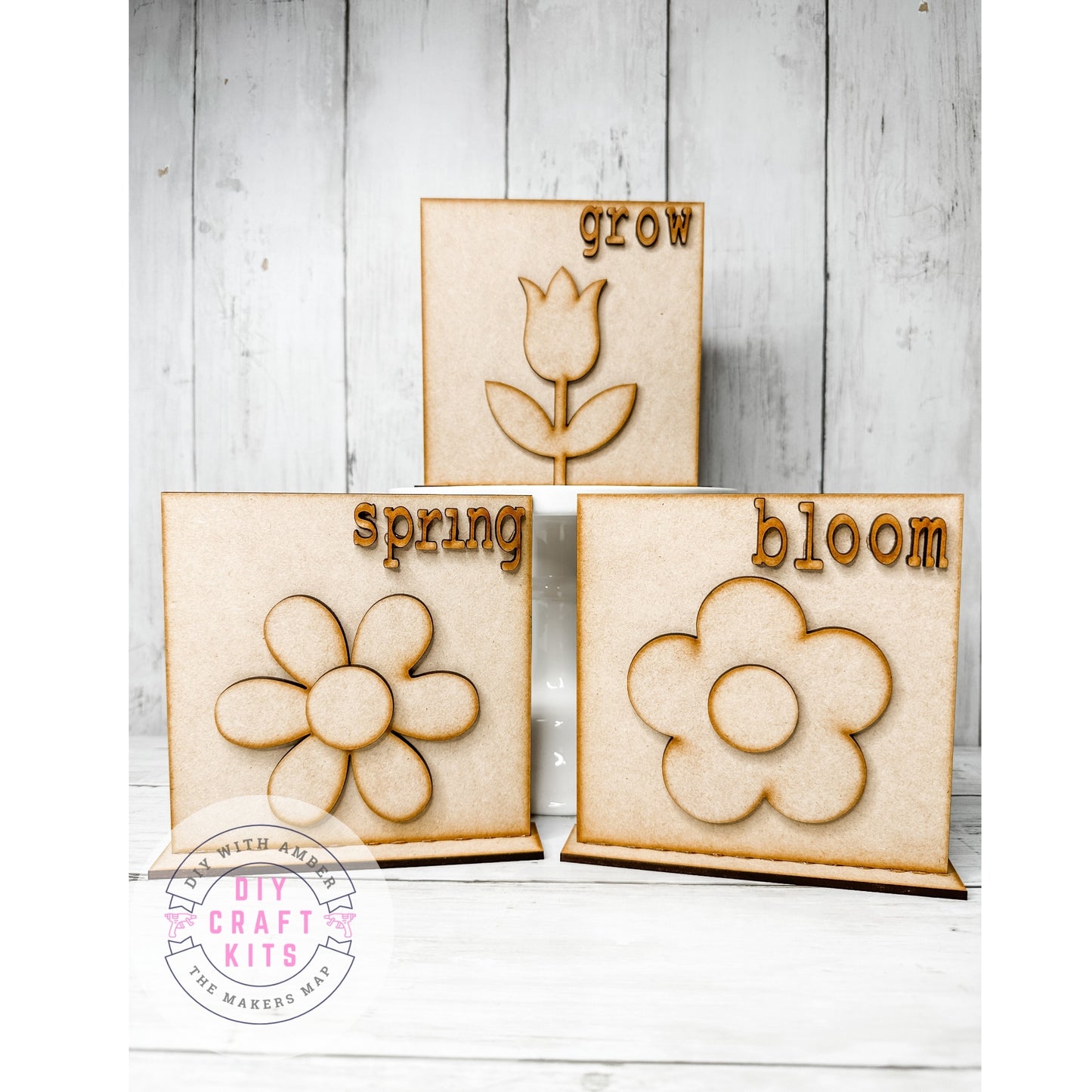 Flower Blocks Sign DIY Kit