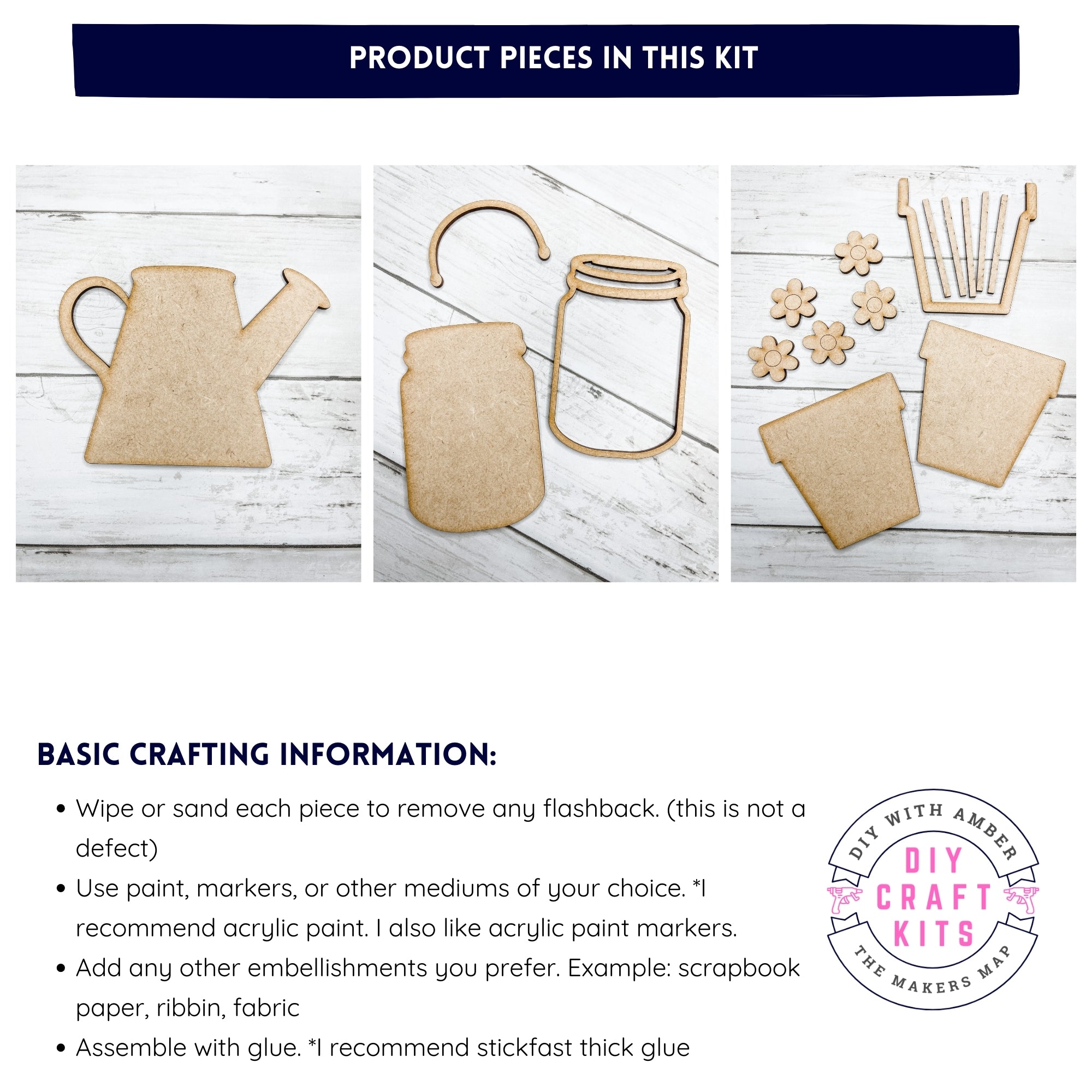 Spring containers DIY Kit – The Makers Map - DIY with Amber