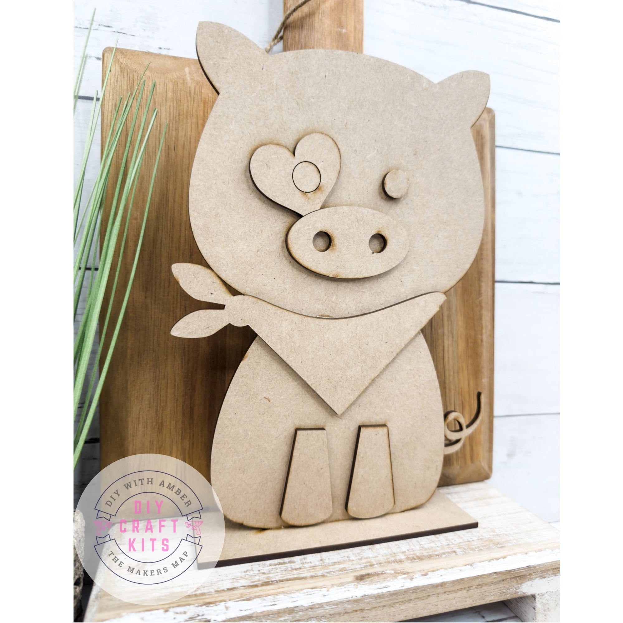 Standing Pig Pattern Standing Pig DIY Kit – The Makers Map - DIY with Amber