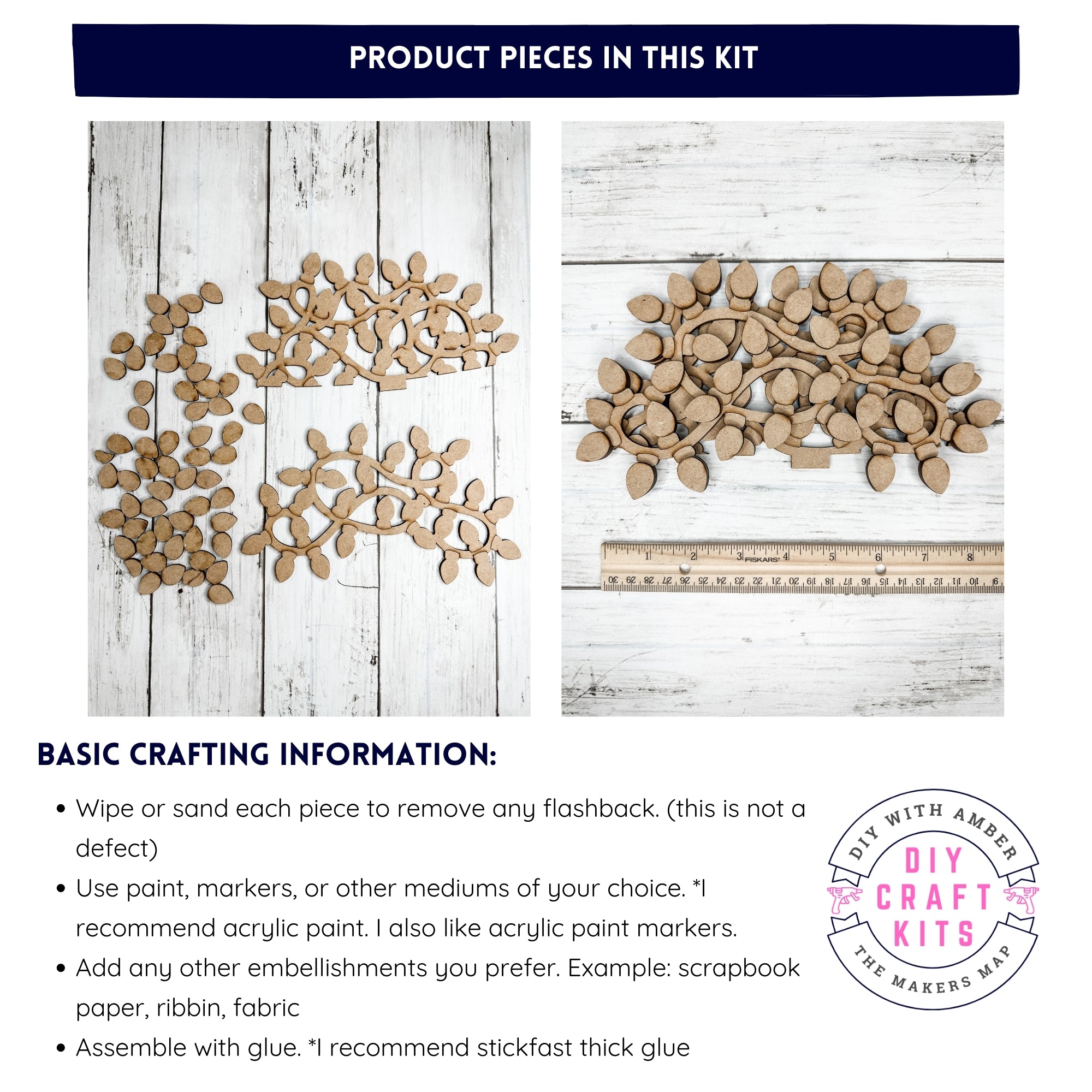 Tangled Lights Slot Insert for Interchangeable bases DIY Craft Kit ...