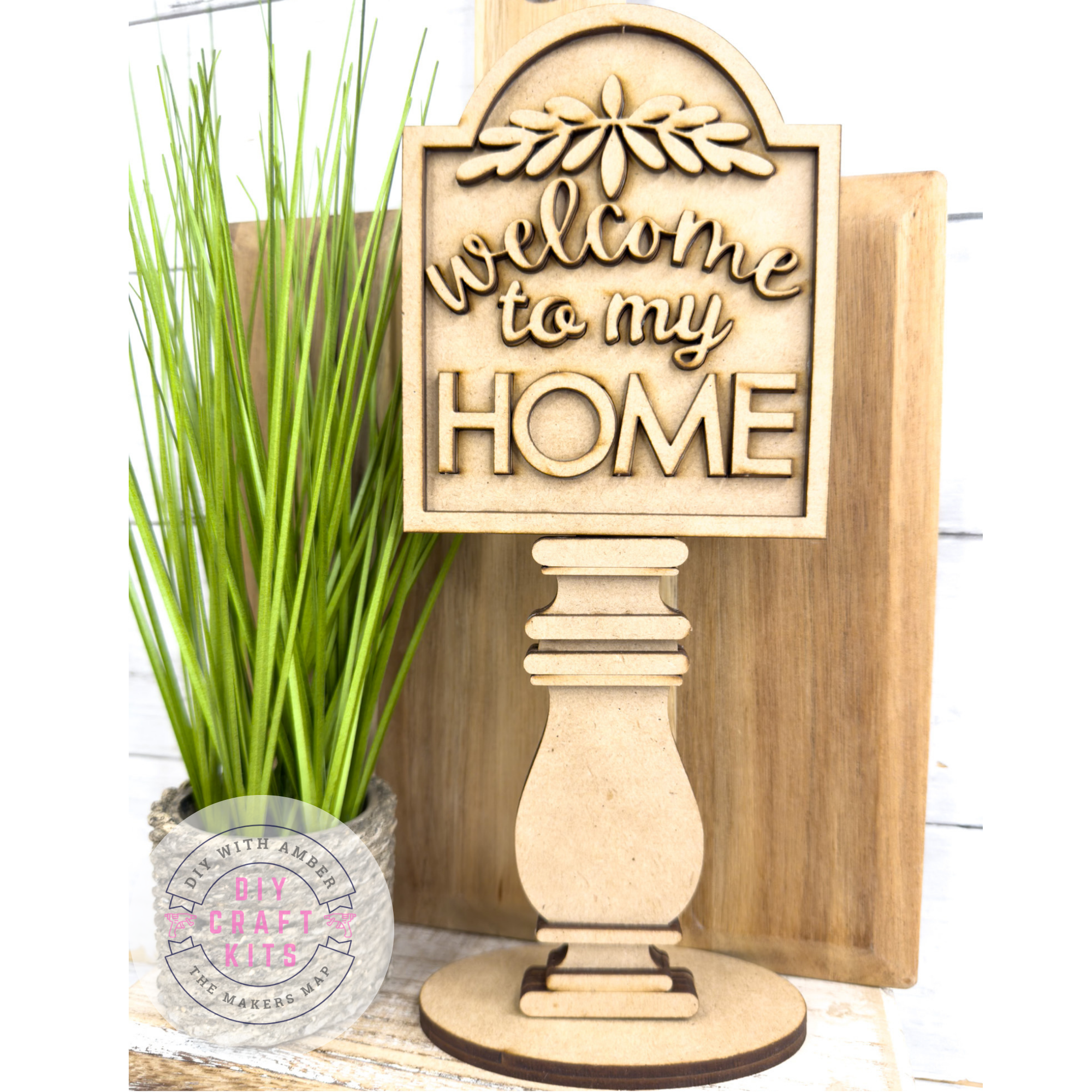 My House Insert Welcome to My Home Insert for Spindle Base – The Makers Map - DIY with ...