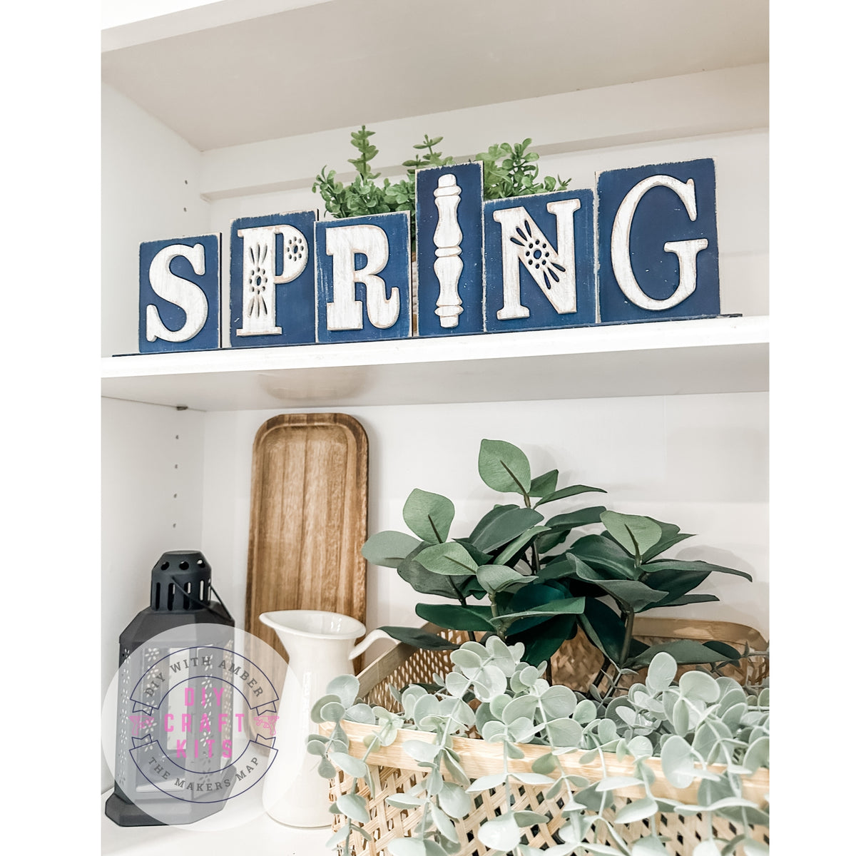 Wide Spring Block Sign DIY Kit – The Makers Map - DIY with Amber