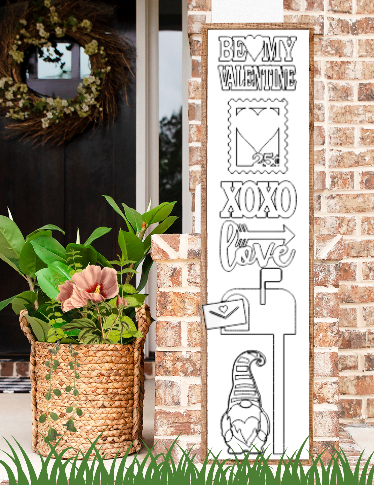 Be My Valentine Porch Sign Add on Pieces DIY Kit