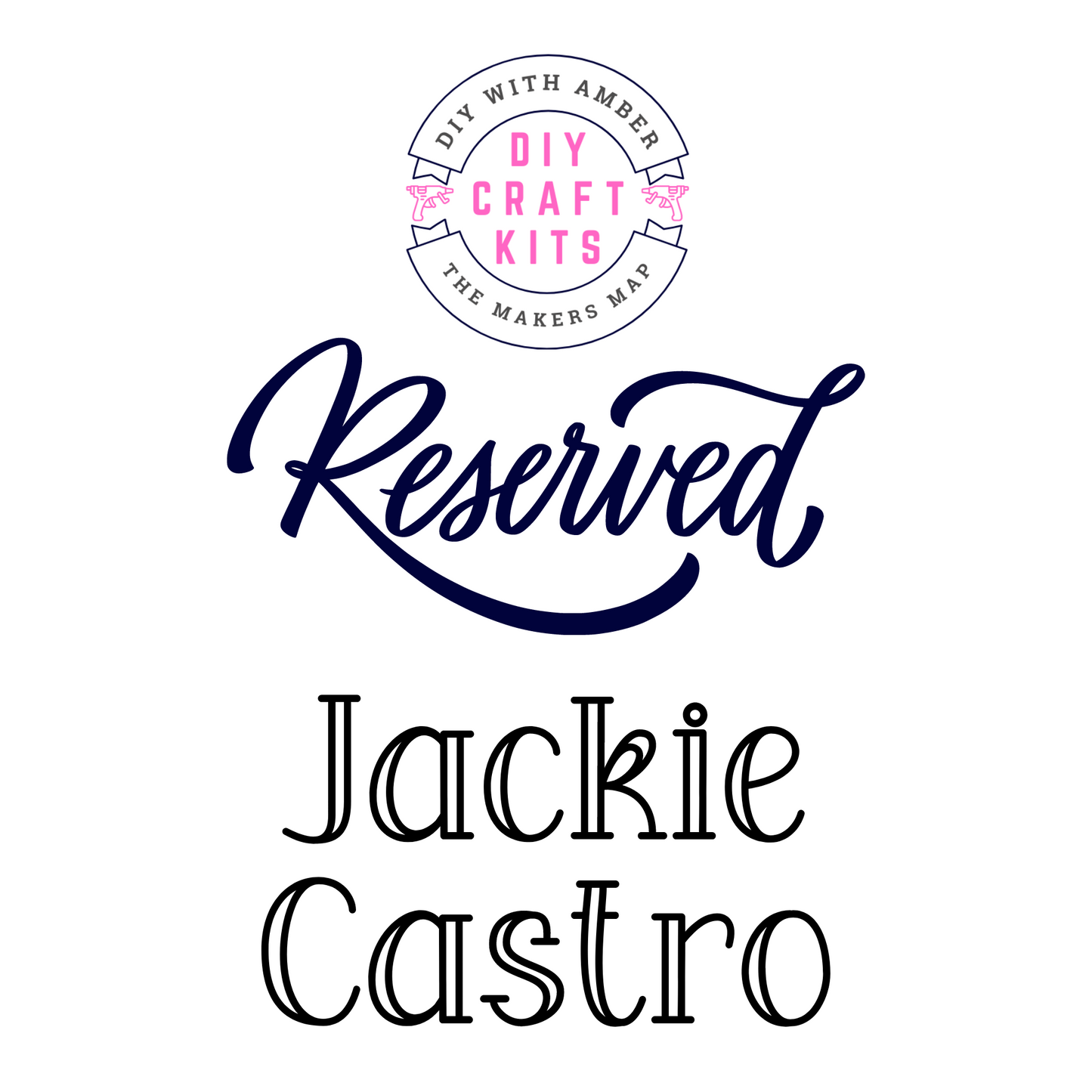Custom Order Jackie Castro